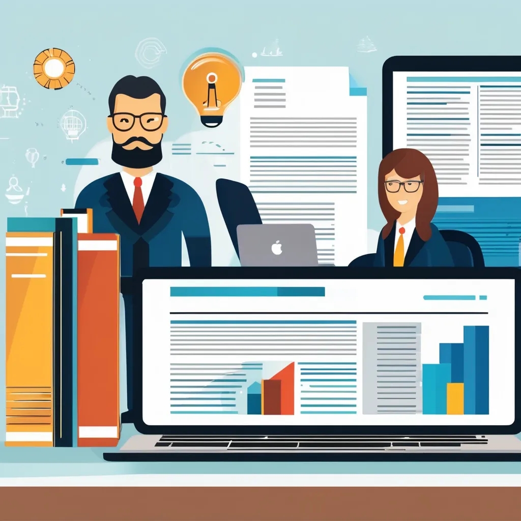 Marketers doing sales call and promoting