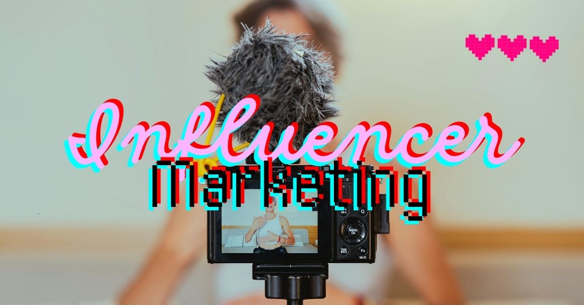 An influencer talking in front of her camera.